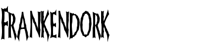 FrankenDork Tall Schriftart