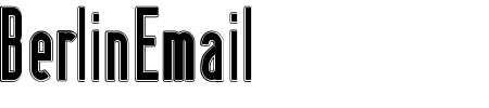 Schriftart Berlin Email Outline: Mehr Infos & Vorschau Generator TTF: Berlin Email Outline Schriftart