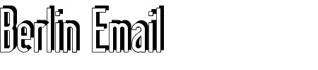 TTF: Berlin Email Schaddow Schriftart