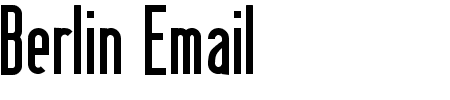 Berlin Email SemiBold Schriftart