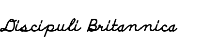 Discipuli Britannica Bold Schriftart