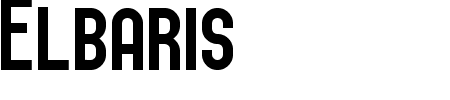 Font Elbaris: Mehr Infos & Zeichen Übersicht TTF: Elbaris Font
