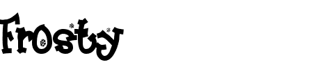Font Frosty: Mehr Infos & Zeichen Übersicht TTF: Frosty Font