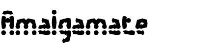 Amalgamate BRK Schriftart