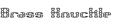 Brass Knuckle Star BRK Schriftart