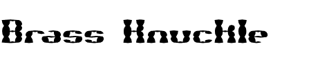 Brass Knuckle SS BRK Schriftart