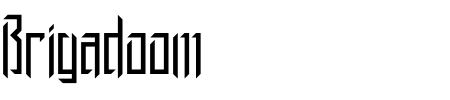 Font Brigadoom BRK: Mehr Infos & Zeichen Übersicht TTF: Brigadoom BRK Font