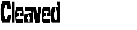 TTF: Cleaved BRK Schriftart