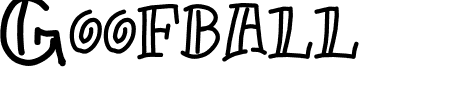 TTF: Goofball Schriftart