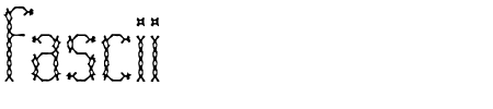Fascii Cross BRK Schriftart