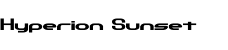 Schriftart Hyperion Sunset BRK: Mehr Infos & Vorschau Generator TTF: Hyperion Sunset BRK Schriftart