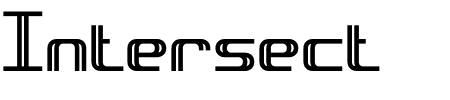 Schriftart Intersect BRK: Mehr Infos & Vorschau Generator TTF: Intersect BRK Schriftart
