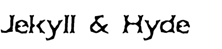 Schriftart Jekyll & Hyde BRK: Mehr Infos & Zeichen Übersicht TTF: Jekyll & Hyde BRK Schriftart