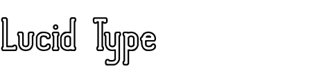 Lucid Type B Outline BRK Schriftart