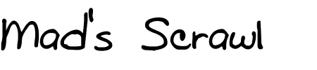 TTF: Mad's Scrawl BRK Font