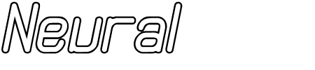 Schriftart Neural Outline BRK: Mehr Infos & Vorschau Generator TTF: Neural Outline BRK Schriftart