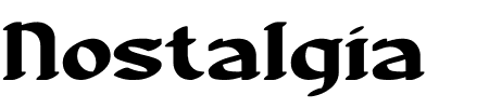 Font Nostalgia BRK: Mehr Infos & Zeichen Übersicht TTF: Nostalgia BRK Font