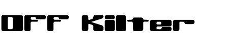 TTF: Off Kilter BRK Schriftart