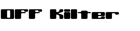 Off Kilter L BRK Schriftart