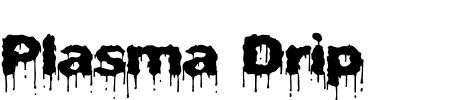 Plasma Drip BRK Schriftart
