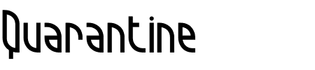 TTF: Quarantine BRK Schriftart