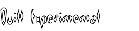 Quill Experimental Outline BRK Schriftart