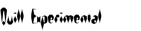 Quill Experimental Solid BRK Schriftart