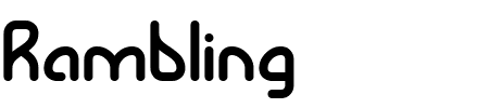 Schriftart Rambling BRK: Mehr Infos & Vorschau Generator TTF: Rambling BRK Schriftart