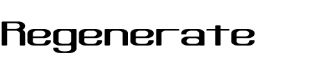 Schriftart Regenerate BRK: Mehr Infos & Vorschau Generator TTF: Regenerate BRK Schriftart