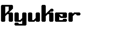 TTF: Ryuker BRK Schriftart