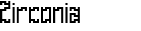Zirconia Cubik BRK Schriftart