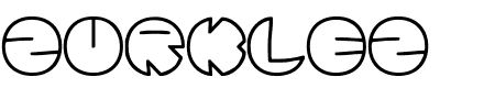 TTF: Zurklez Outline BRK Schriftart