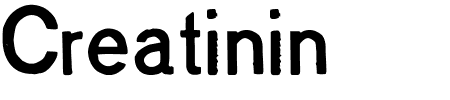 TTF: Creatinin Font