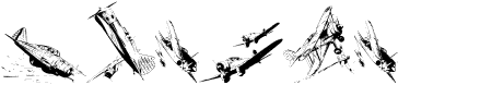 Schriftart War II Wairplanes: Mehr Infos & Zeichen Übersicht TTF: War II Wairplanes Schriftart