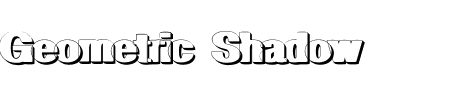 TTF: Geometric Shadow PW Schriftart