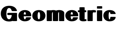 Schriftart Geometric PW: Mehr Infos & Zeichen Übersicht TTF: Geometric PW Schriftart