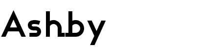 Ashby Bold Schriftart