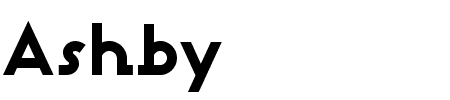 Ashby Extra Bold Schriftart