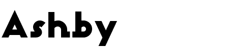 Ashby Black Schriftart