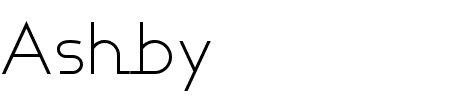 Ashby Light Schriftart