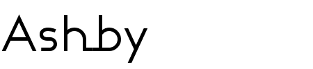 Ashby Book Schriftart