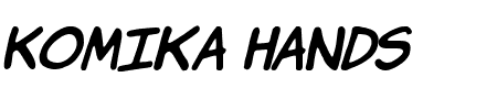 Komika Hand Italic Schriftart