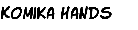 Komika Hand Slick Schriftart