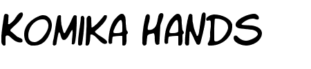 Komika Hand Slim Schriftart