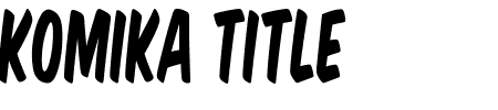 Komika Title - Tall Schriftart