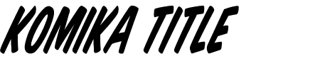 Komika Title - Tilt Schriftart