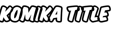 TTF: Komika Title - Brush Schriftart