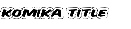 TTF: Komika Title - Wired Font