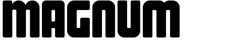 Schriftart Magnum: Mehr Infos & Vorschau Generator TTF: Magnum Schriftart
