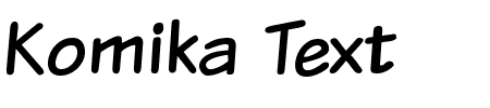 TTF: Komika Text Schriftart